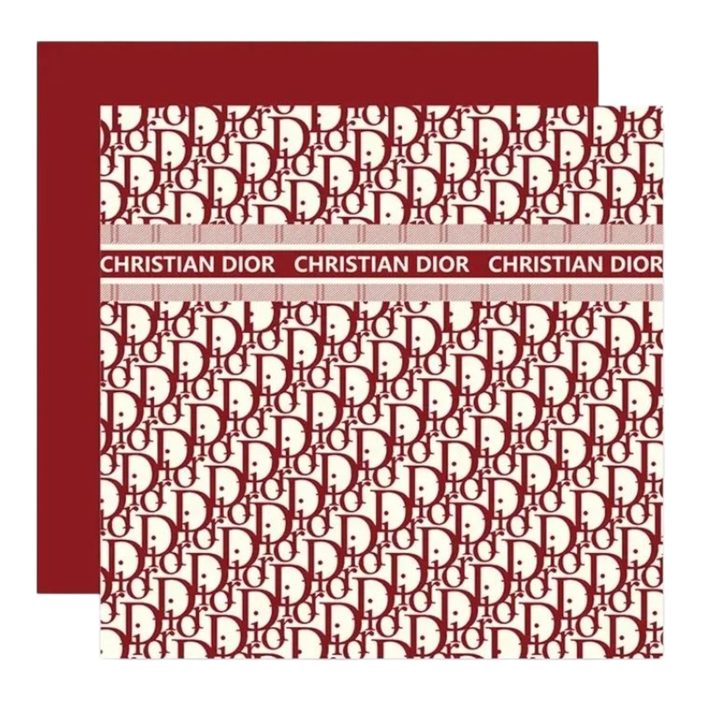 Christian Dior Red and White Wrapping Paper